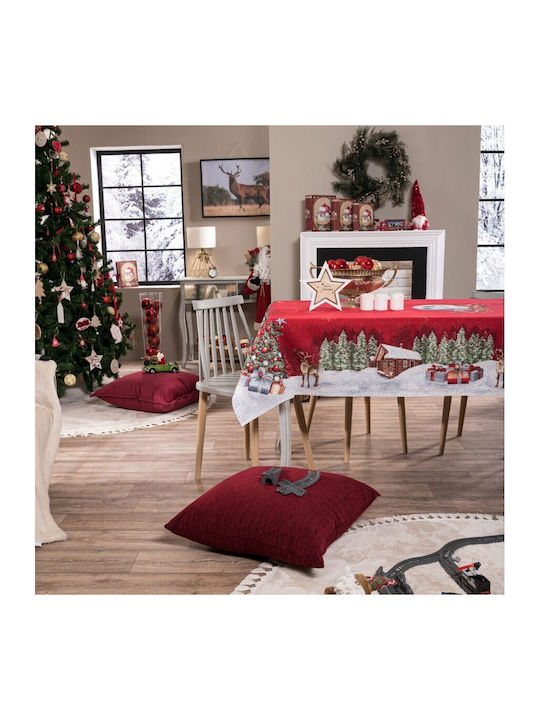 Teoran Rudolph Christmas Tablecloth Fabric L140xW220cm.