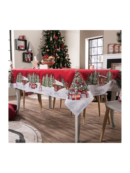 Teoran Rudolph Christmas Tablecloth Fabric L140xW220cm.