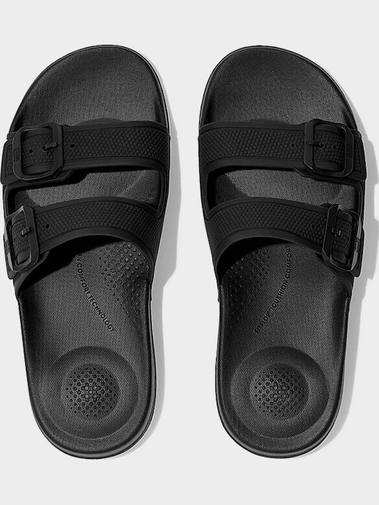 Iqushion Women's Flip Flops Black