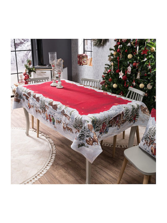 Teoran Kloten Christmas Tablecloth Fabric L140xW140cm.