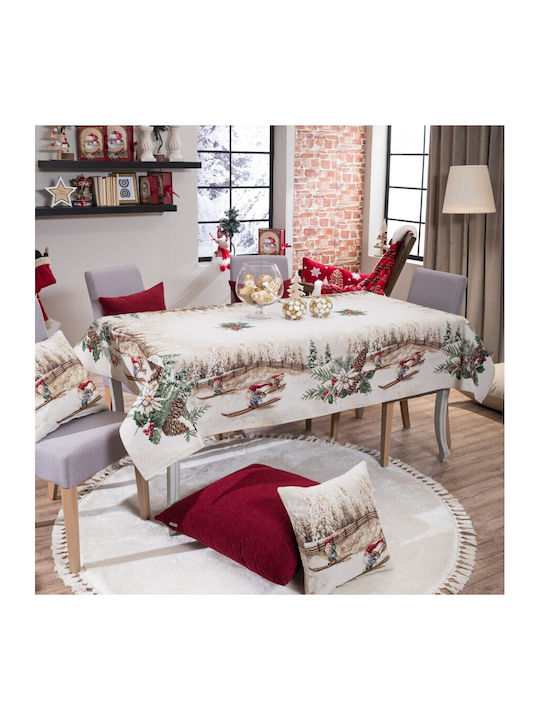 Teoran Christmas Tablecloth Fabric L140xW140cm.