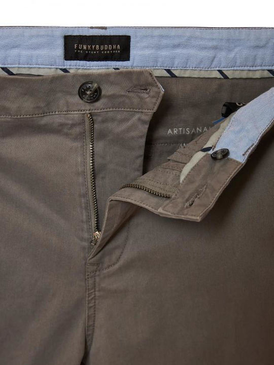 Trousers Chino Elastic in Regular Fit Grey
