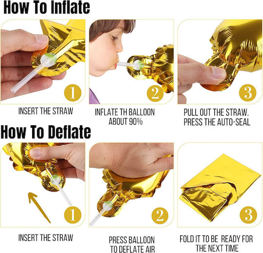 Balloon Foil Letter Gold 27cm