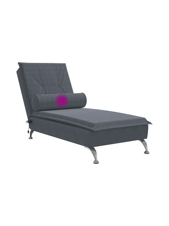 Recliner Samt Gray L136.5xW56xH75cm