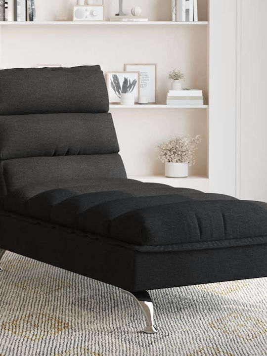 Recliner Stoff Schwarz L133.5xW56xH74cm