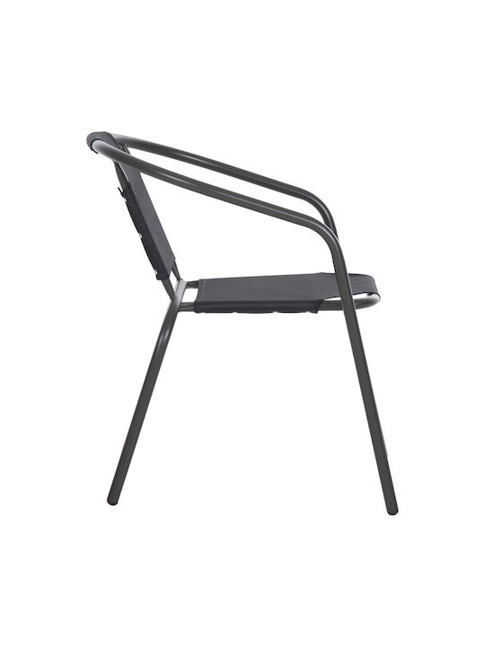 Gartenstühle Metallisch Ledan Graue 55x58x72cm