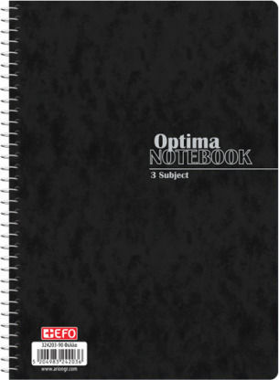 +Efo Spiral Notebook Homework B5 90 Sheets 3 Subjects 1pcs