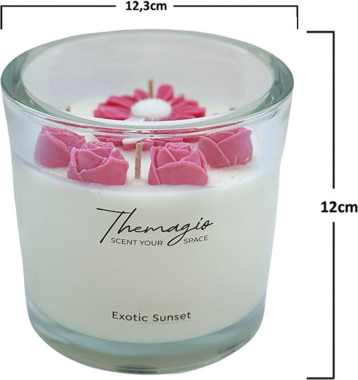 Themagio Aromatic Soy Candle In Jar With Lemon Perfume 700gr
