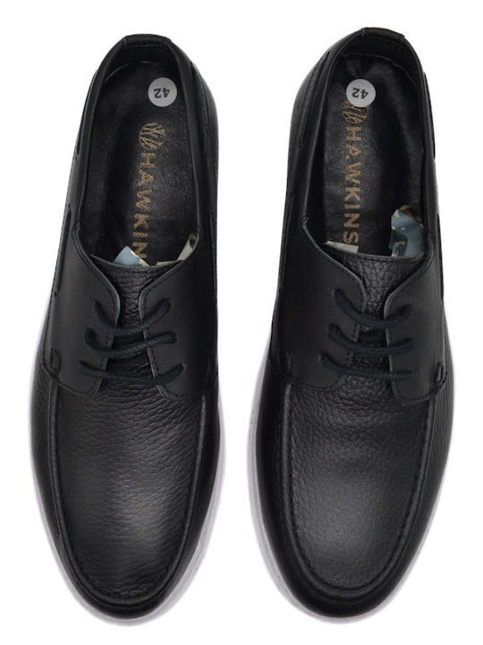 Hawkins Premium Pantofi barca pentru barbati in Negru Culori