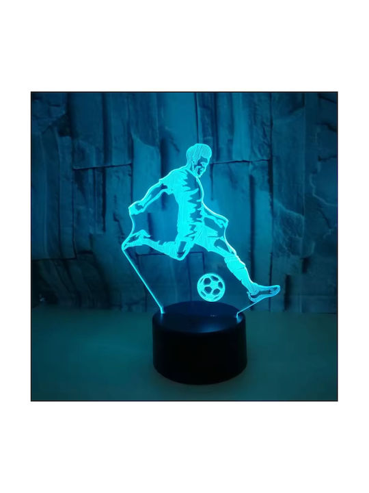 Dekorative Lampe 3D-Illusion Schwarz