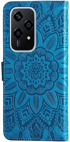 Embossed Sunflower Wallet Μπλε (Honor 200 Lite 5G)