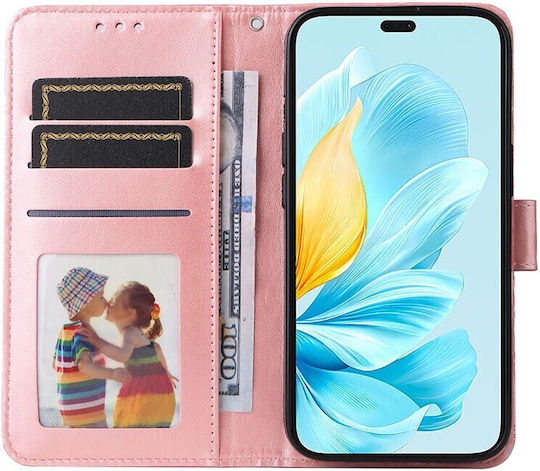 Embossed Sunflower Wallet Ροζ (Honor 200 Lite 5G)