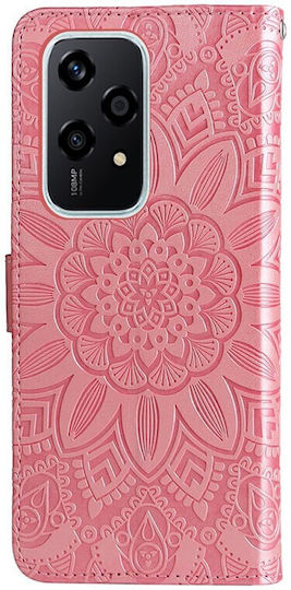 Embossed Sunflower Wallet Ροζ (Honor 200 Lite 5G)