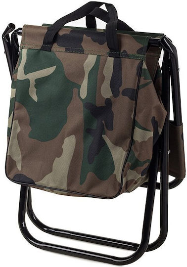 Folding Fishing Chair Zola Thermal Bag Backrest Carrying Handles Army Model