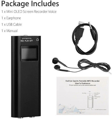 Înregistrator De Voce REP05 Cu Memorie Internă 8GB