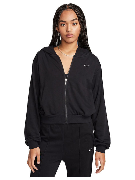 Sportswear Women's Sweatshirt Jacket Hooded Black