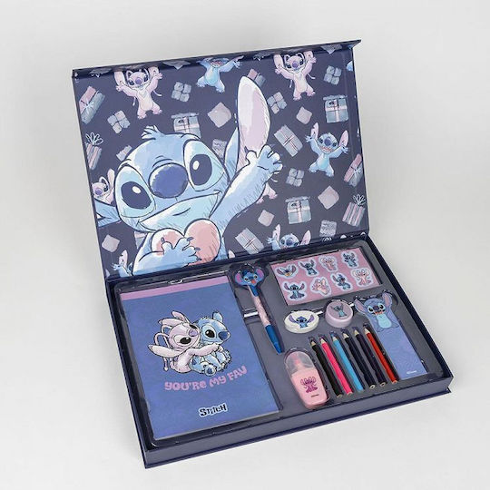Cerda Stitch Παιδικό Σετ Γραφικής Ύλης με Ξυλομπογιές 13τμχ