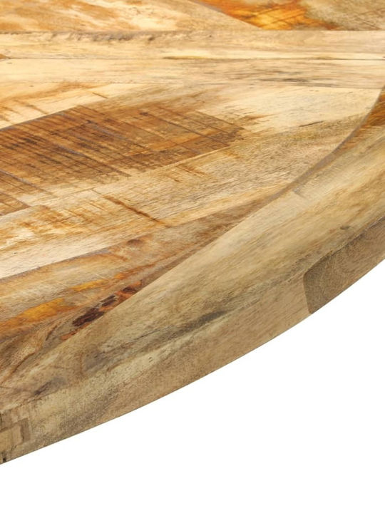 Oval Table Dining Room from Solid Wood & Metal Coffee 150x150x76cm