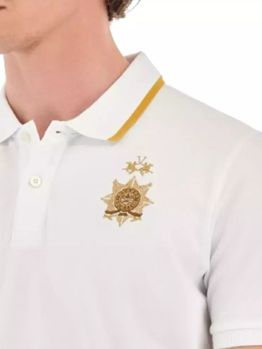 La Martina Herren Shirt Polo Optic White