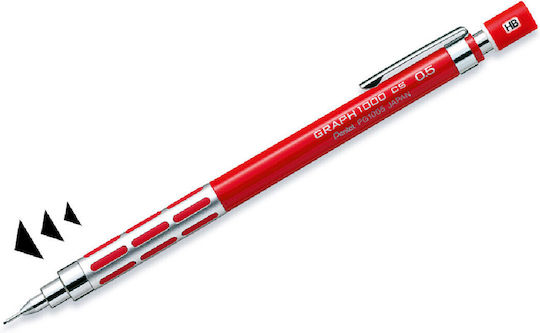 Pentel 1000 Mechanischer Bleistift Metallisch 1Stück Rot