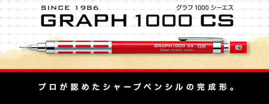 Pentel 1000 Mechanischer Bleistift Metallisch 1Stück Rot