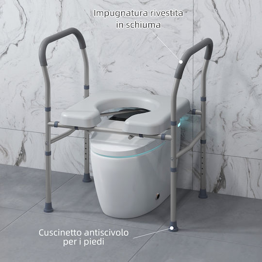 HomCom Toilet Chair 713-147V00GY