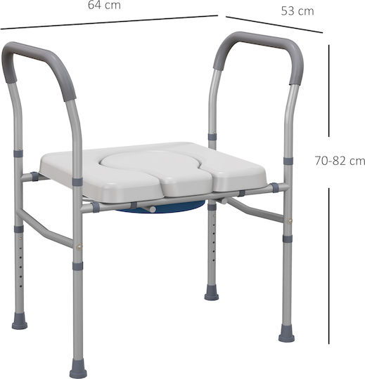 HomCom Toilet Chair 713-147V00GY