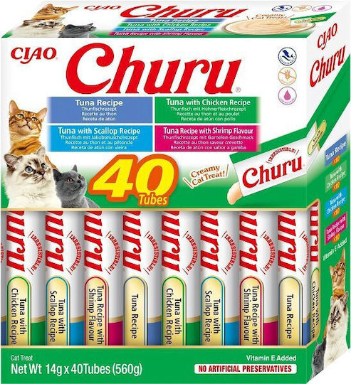 Ciao Churu Cat Box Tuna Seafood Variety 40 × 14 G