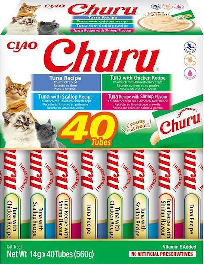 Ciao Churu Cat Box Tuna Seafood Variety 40 × 14 G