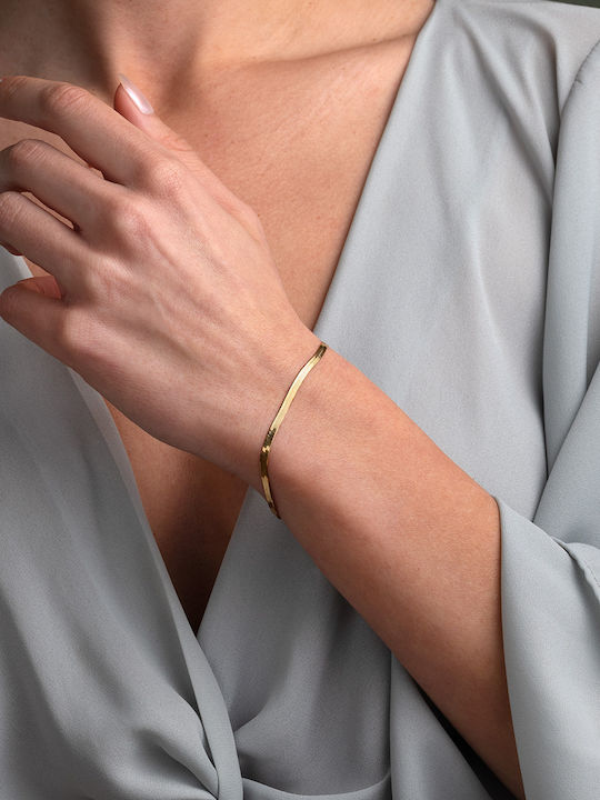 George Art Jewels Дамско Гривна Верига от Сребърен Златно