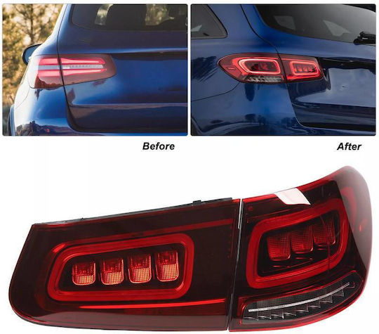 Комплект задни светлини Mercedes-benz Glc C253/x253 Pre-face To Facelift Look Full Led Bar