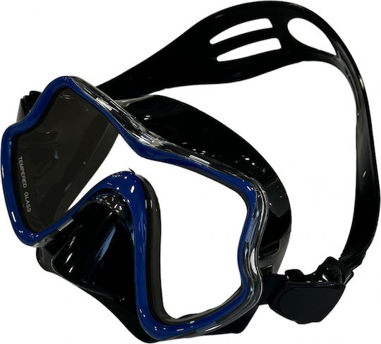 Tech Pro Saga Silicone Diving Mask Black/Blue