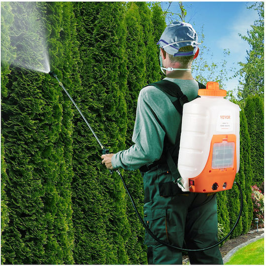 Vevor Pulverizator cu rucsac 12V cu Baterie 8Ah cu Capacitate 15lt în culoarea Alb
