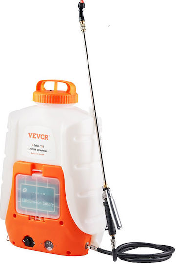 Vevor Pulverizator cu rucsac 12V cu Baterie 8Ah cu Capacitate 15lt în culoarea Alb