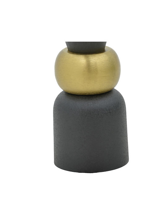 Inart Decorative Vase Black 28x28x65cm