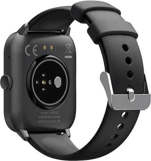 Havit M9037 Smartwatch with Heart Rate Monitor (Black)