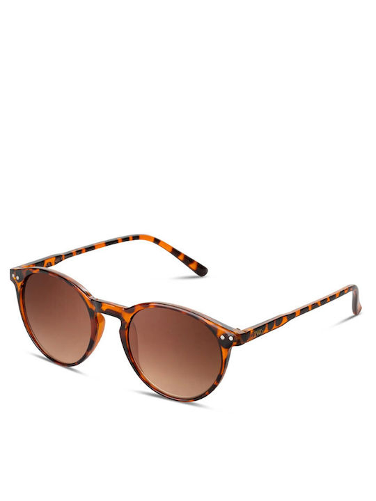 Twig Weil Unisex Sunglasses with Brown Tartaruga Plastic Frame and Brown Gradient Lens WEI03