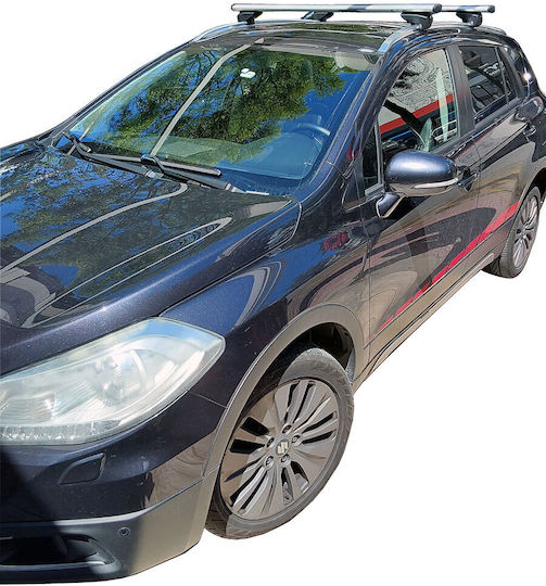 Menabo Μπάρες Οροφής Αλουμινίου για Suzuki SX4 S-Cross 2013-2016 & 2016-2021 (Σετ με πόδια)
