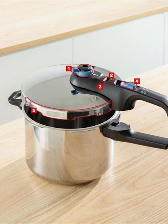 Tefal Secure Trendy Χύτρα Ταχύτητας 4lt