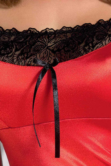 Boss Of Toys Halat Sexy Cu Dantelă Roșie