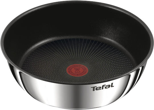 Tefal Ingenio Emotion Σετ Μαγειρικά Σκεύη από Ανοξείδωτο Ατσάλι Silver με Αντικολλητική Επίστρωση 9τμχ