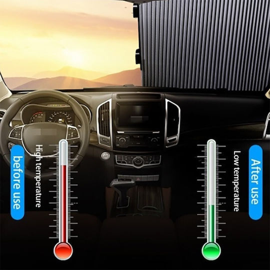 Carsun Вътрешна слънцезащита за предно стъкло на кола 140x65см.