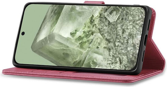 Lc.imeeke Calf Texture Wallet Ροζ (Google Pixel 8a)
