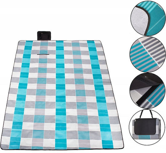 Picknickdecke 200x200cm in Blau Farbe