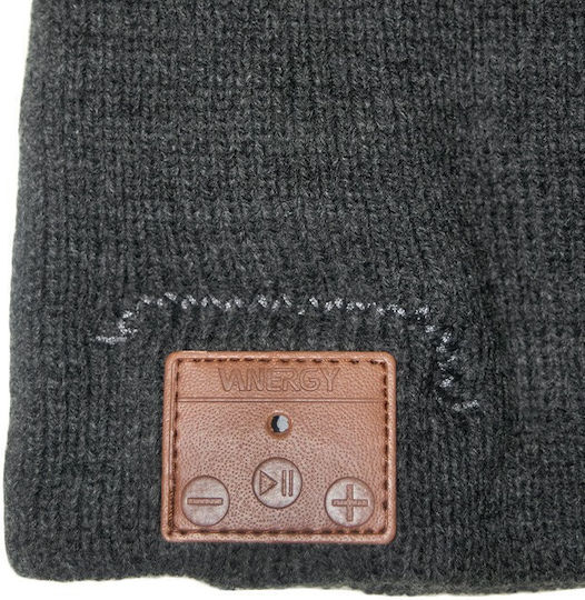 Beanie Männer Beanie mit Kopfhörern Gestrickt Charcoal