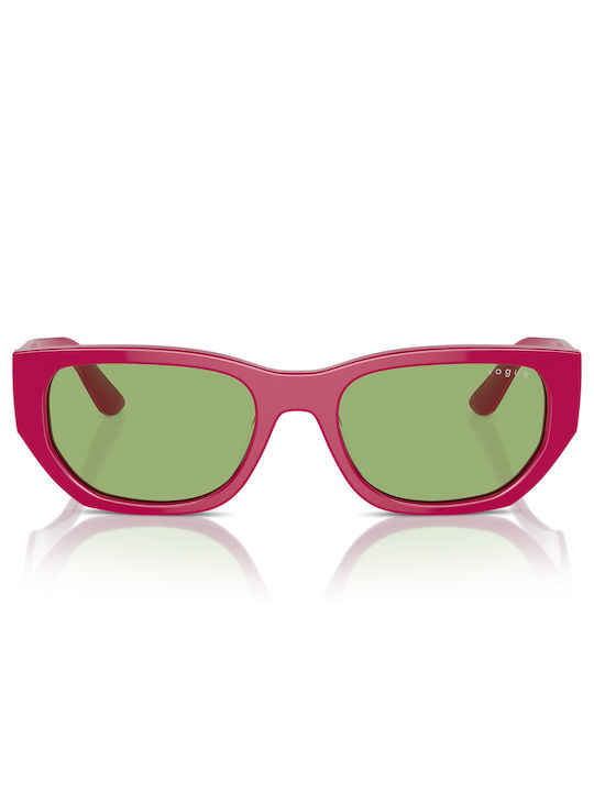 Vogue Sunglasses with Red Plastic Frame and Green Lens VO5586S 3160/2