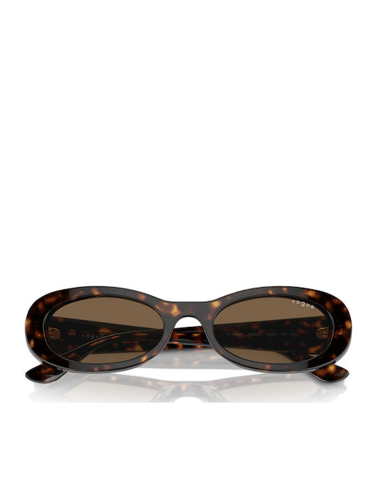 Vogue Women's Sunglasses with Brown Tartaruga Plastic Frame and Brown Lens VO5582S W65673