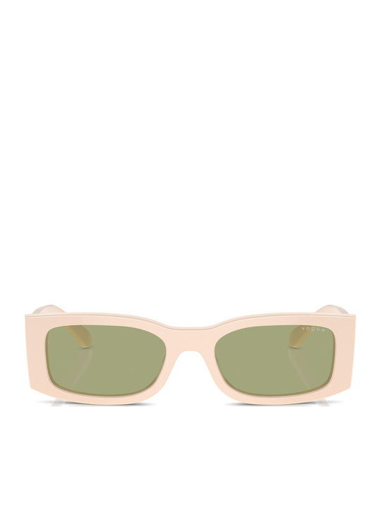 Vogue Women's Sunglasses with Beige Plastic Frame and Green Lens VO5584S 316482