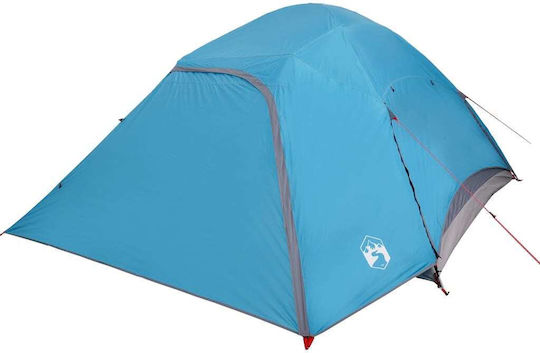 vidaXL Campingzelt Iglu Blau für 6 Personen 335x396x185cm