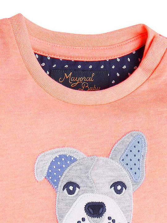 Mayoral Kids Blouse Short Sleeve Coral